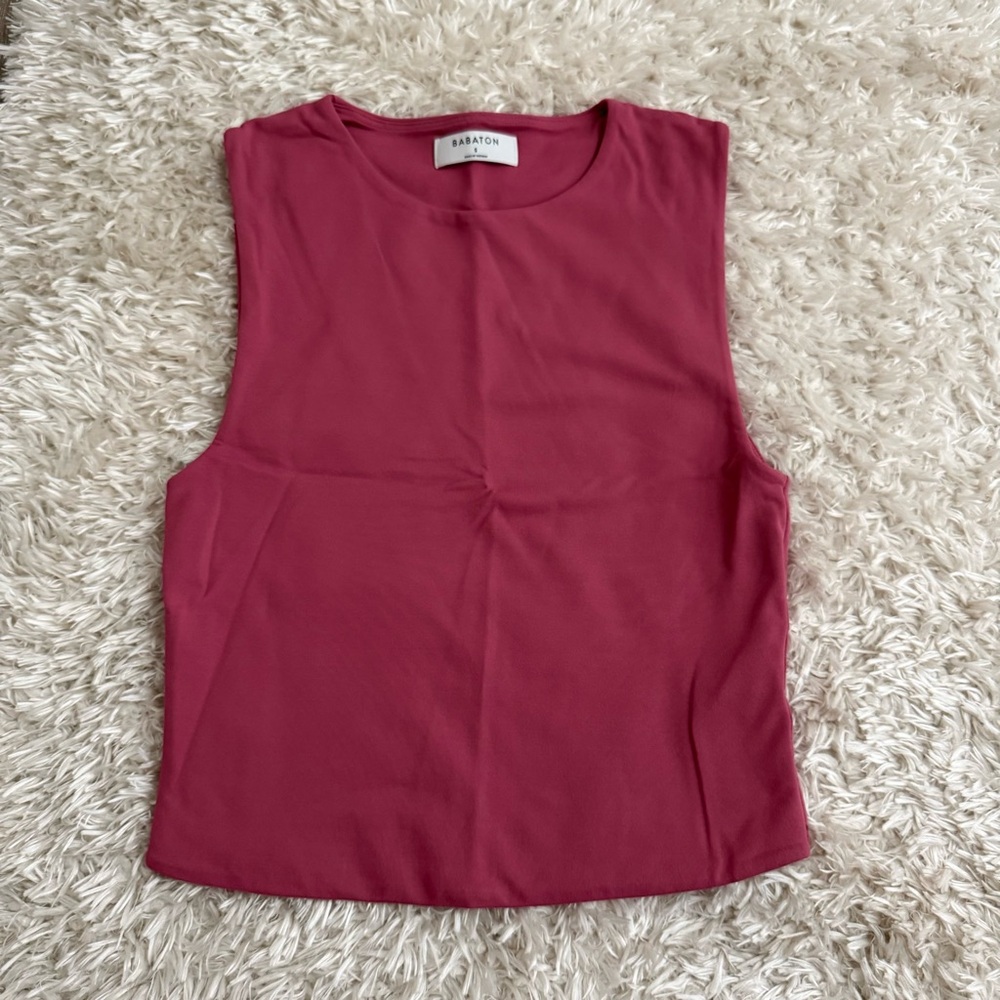 Aritzia Pink Contour Tank Top